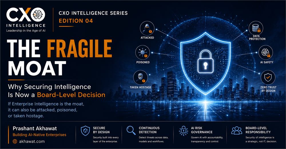 The Fragile Moat, why securing intelligence is now a board-level decision, not an IT function.