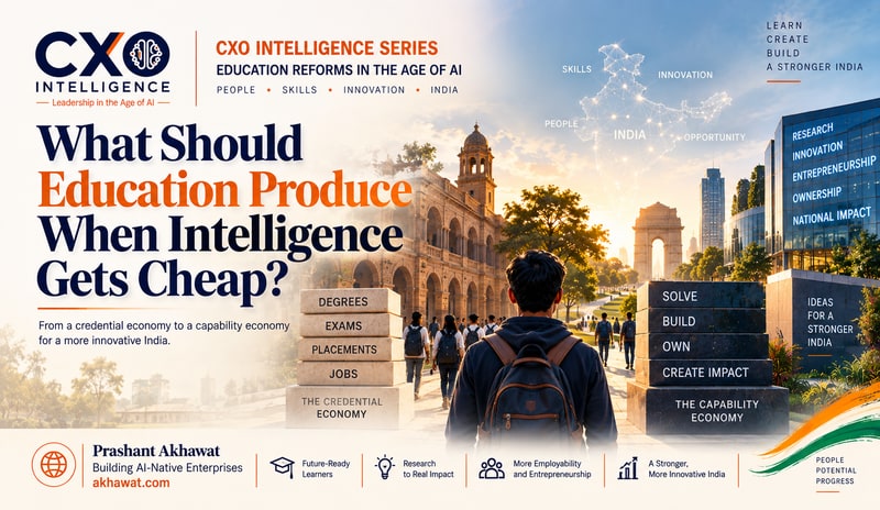 What Should Education Produce When Intelligence Gets Cheap?